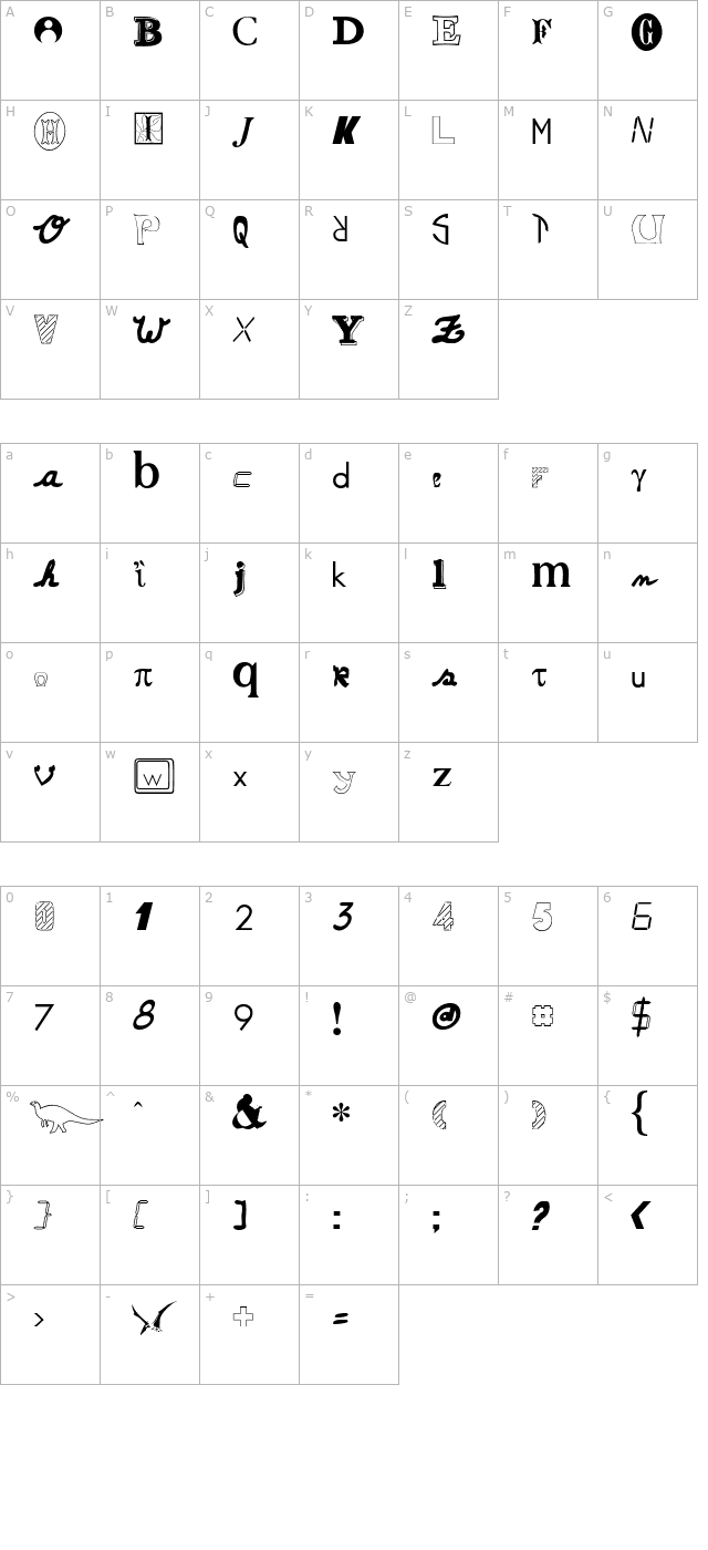 le-blackmail character map