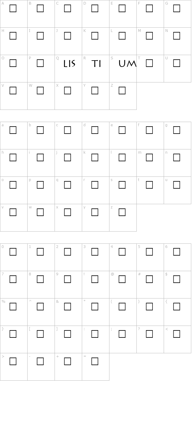 leaflet character map