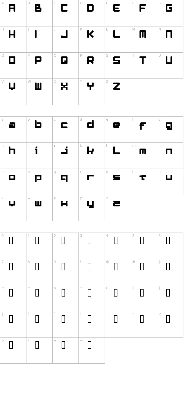 LeftOvers II 3 1 character map