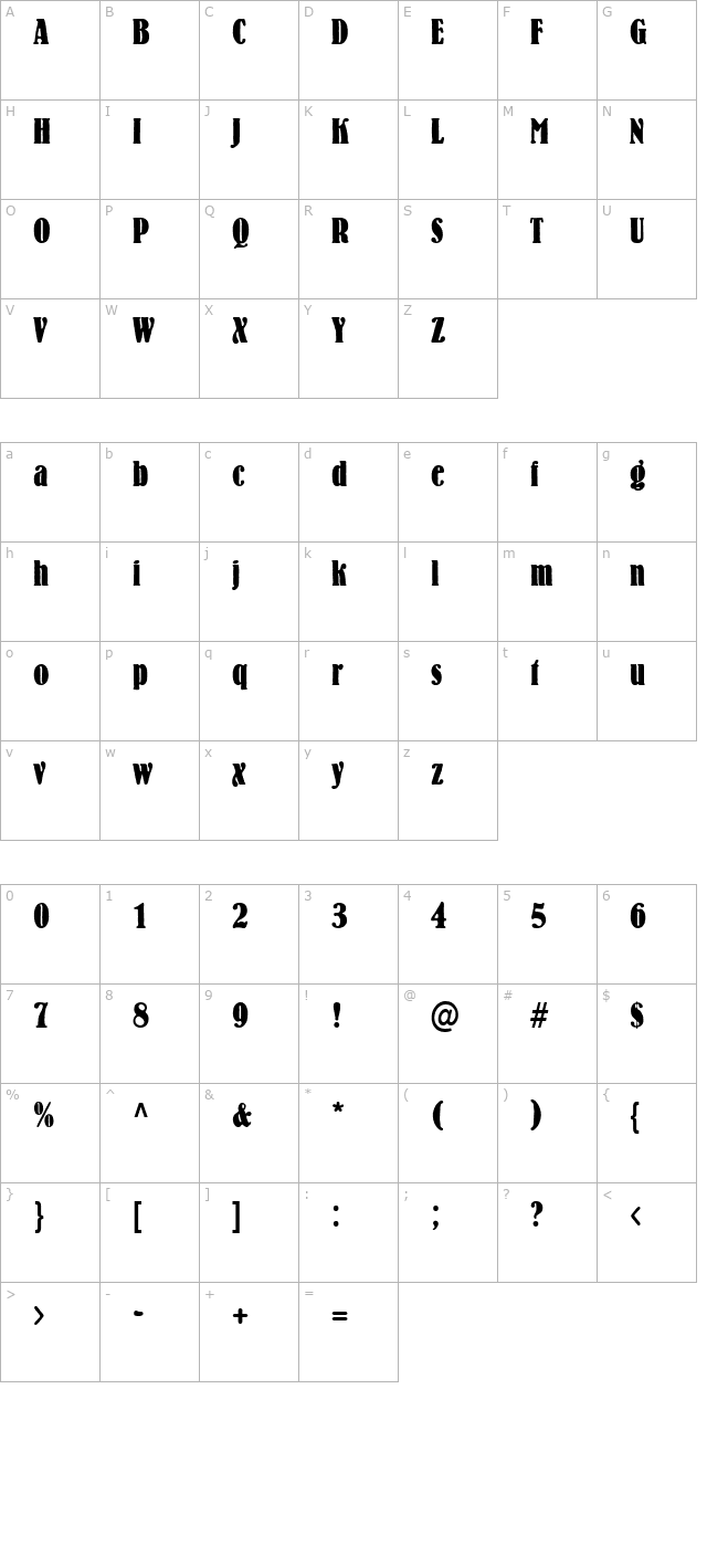 legend character map