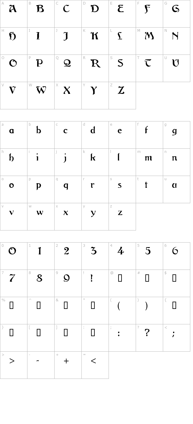 legendassk character map