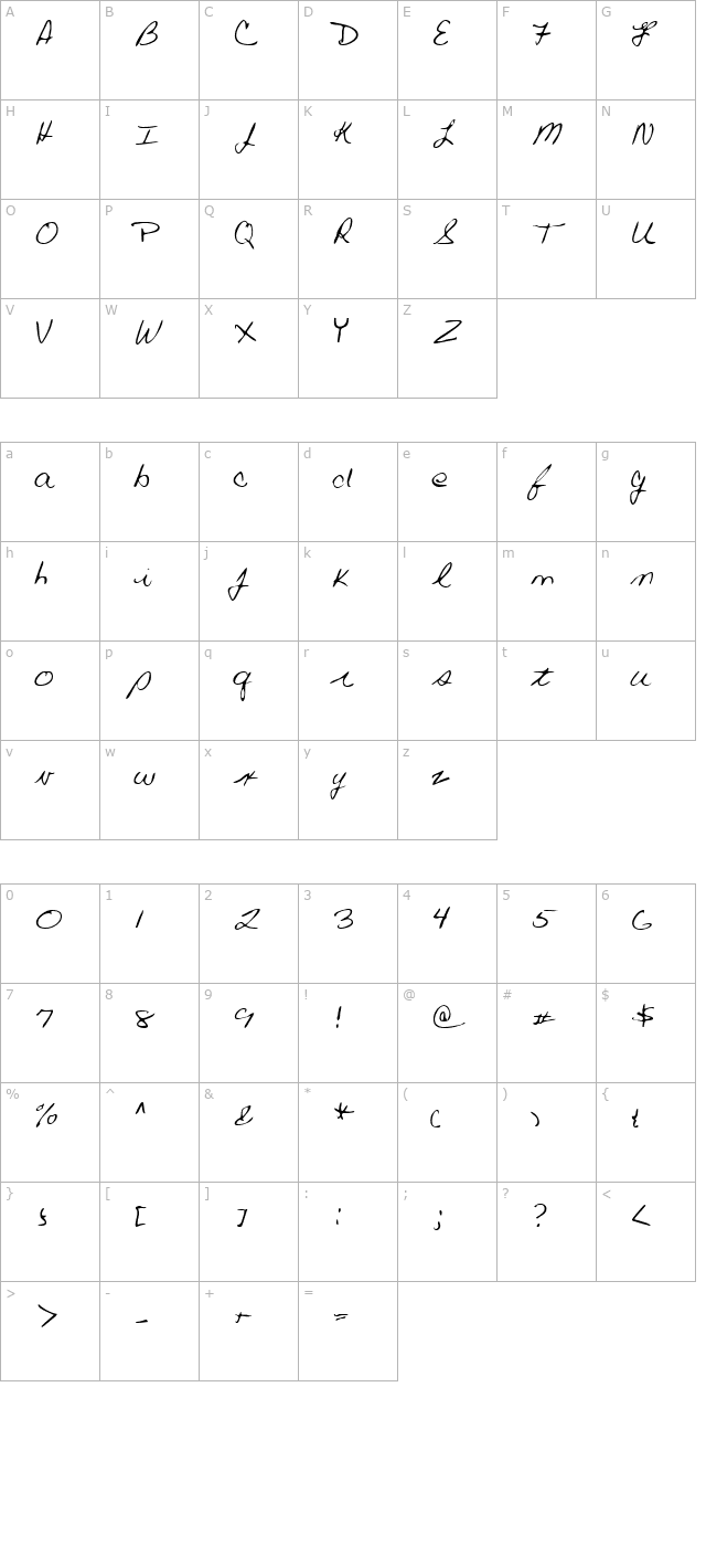 lehn019 character map