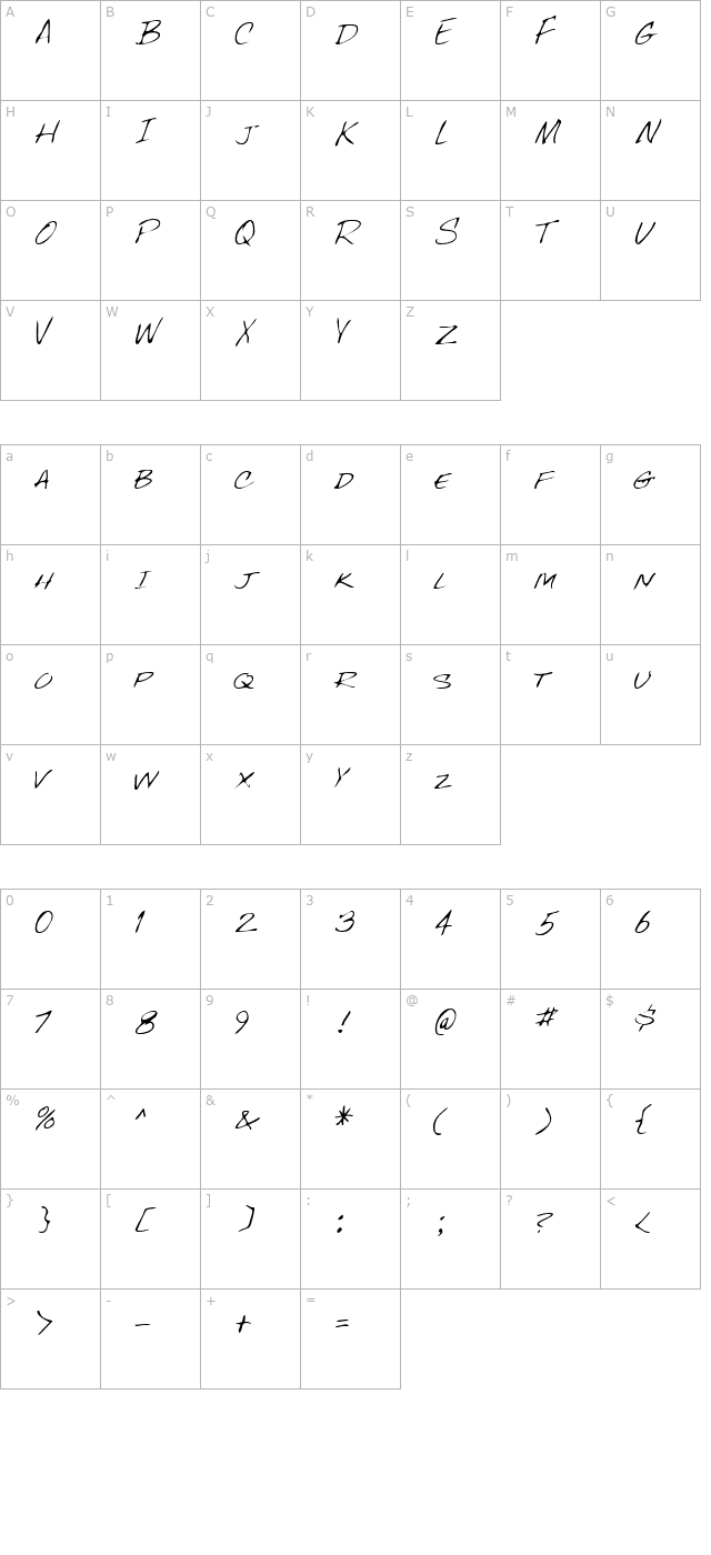 lehn096 character map