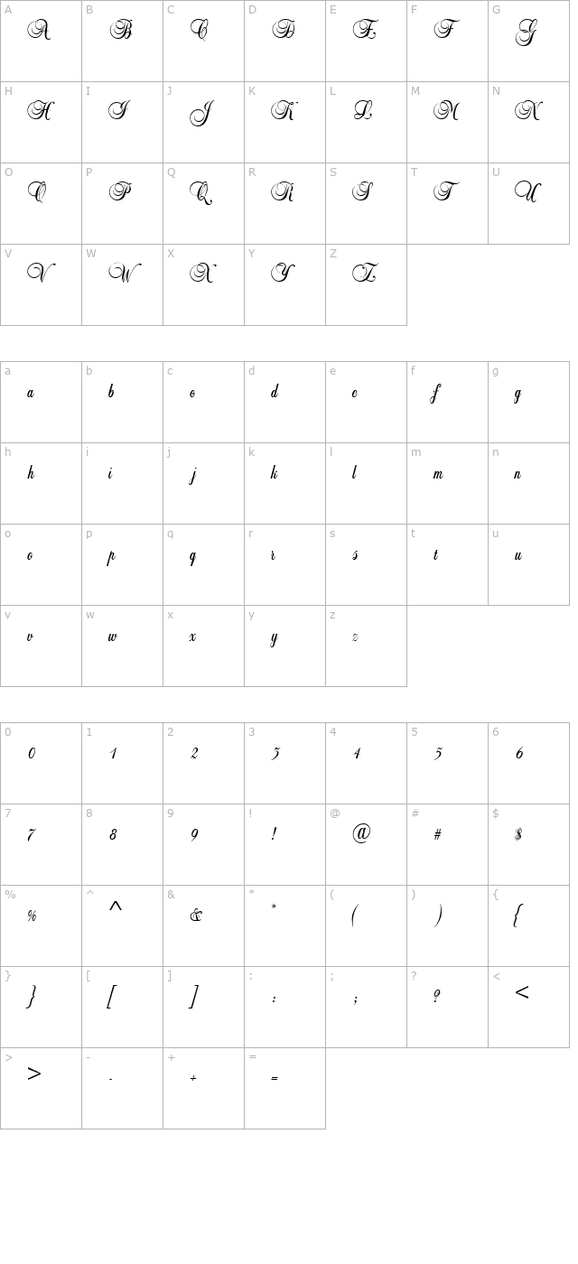 leiscriptssk character map