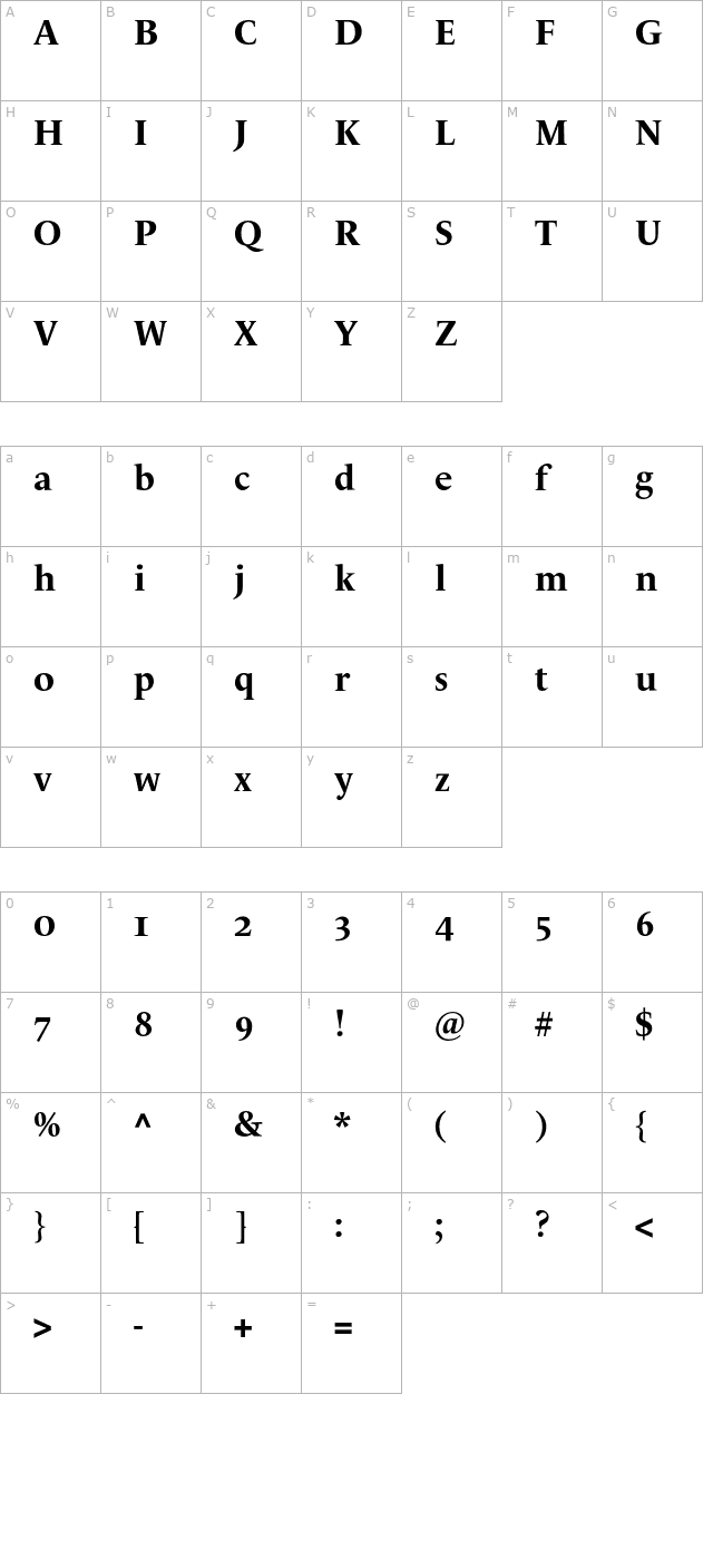 lemondelivre-boldosf character map