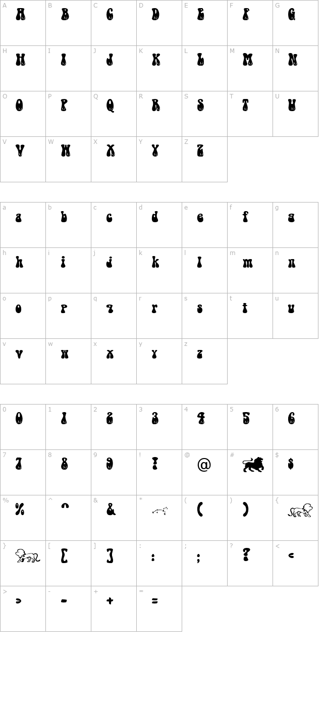 Leo Becker character map