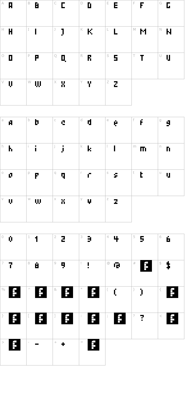 lest character map