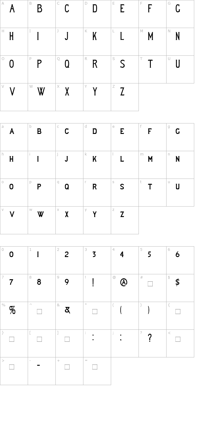 Lewisham character map