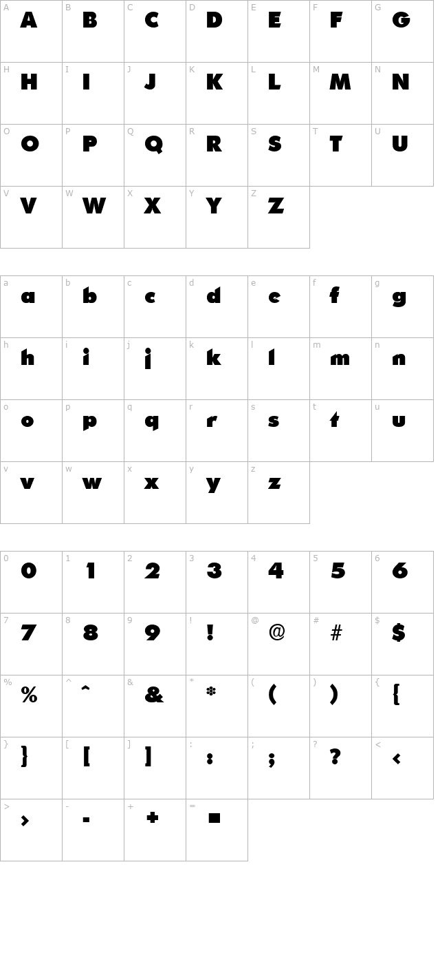 LiamBecker-Heavy character map