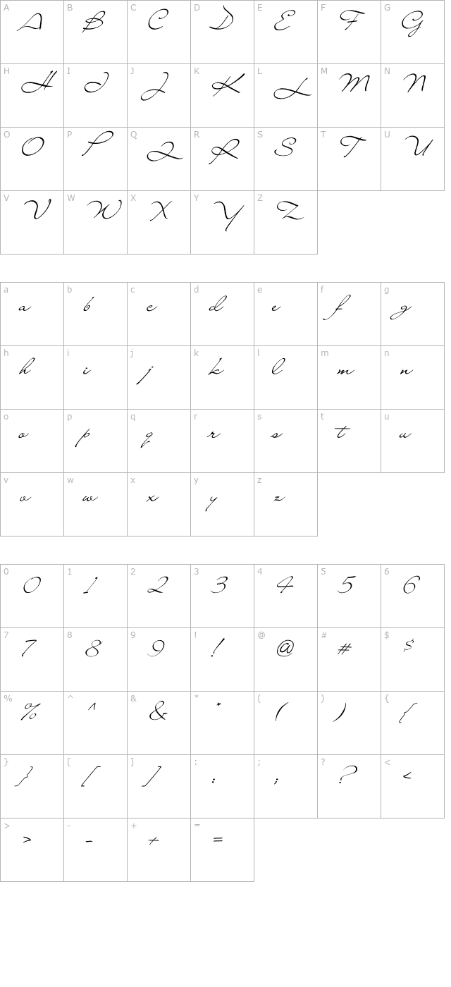 Liana character map