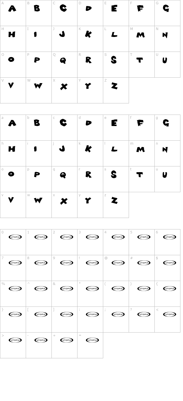 Light character map