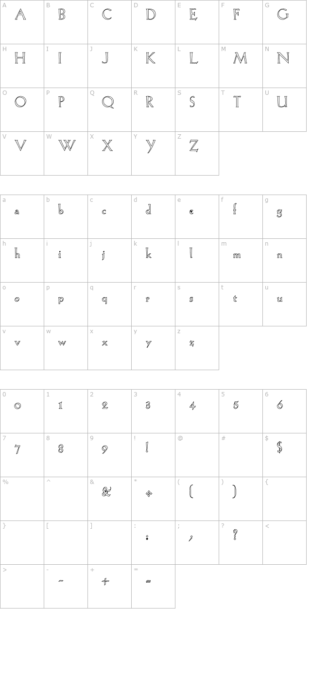 lilhvy-hollow character map