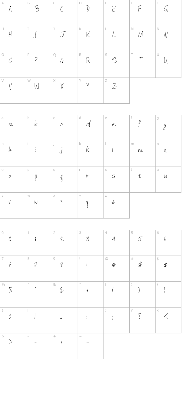 liliput character map