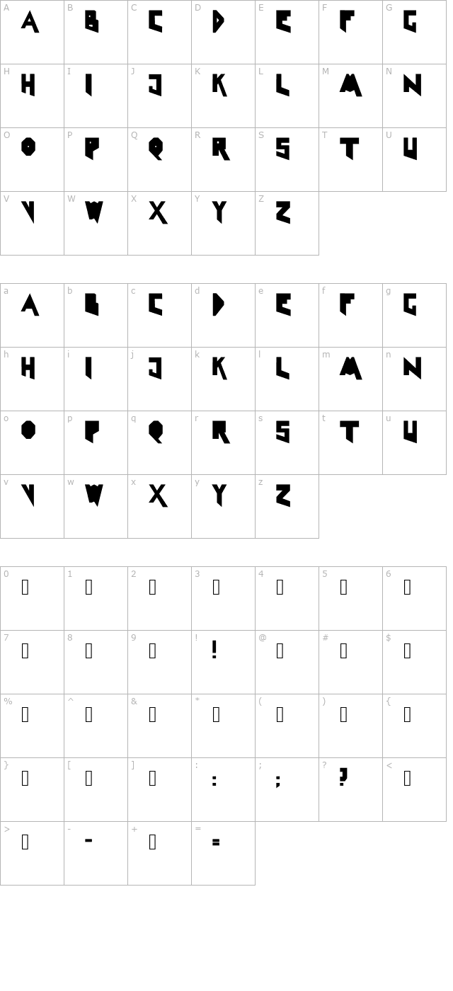 linelineshapeclean character map