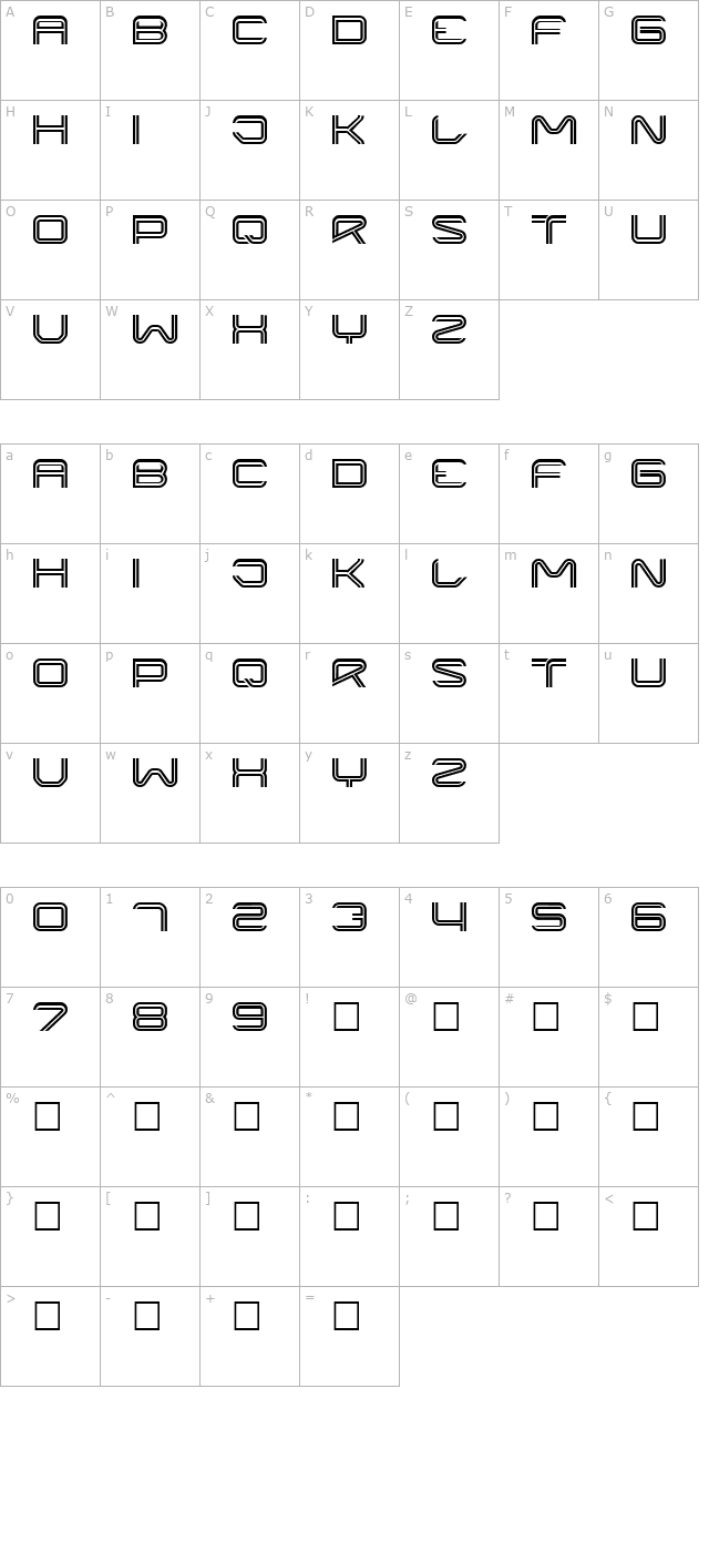 Liner character map