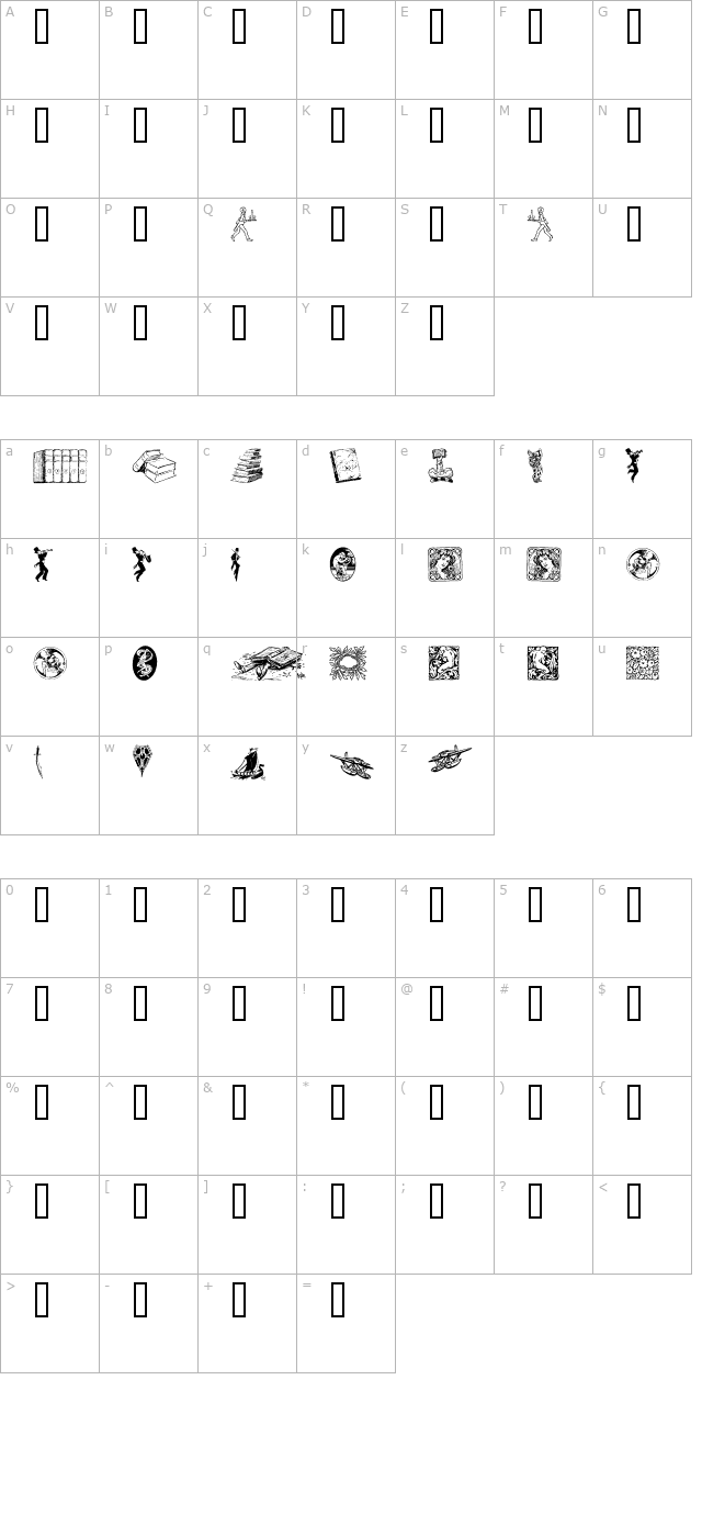 listemagerens-ny-dingbats character map