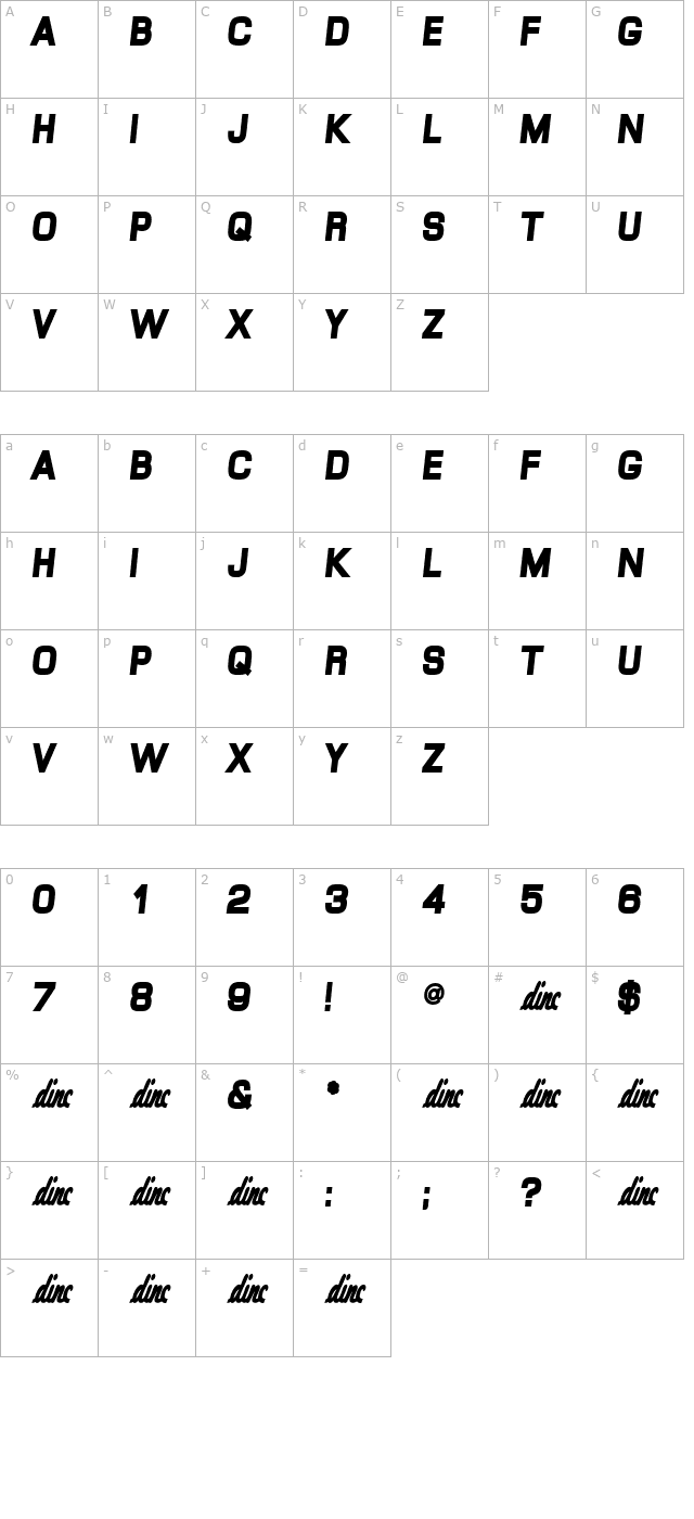 LittleEden character map