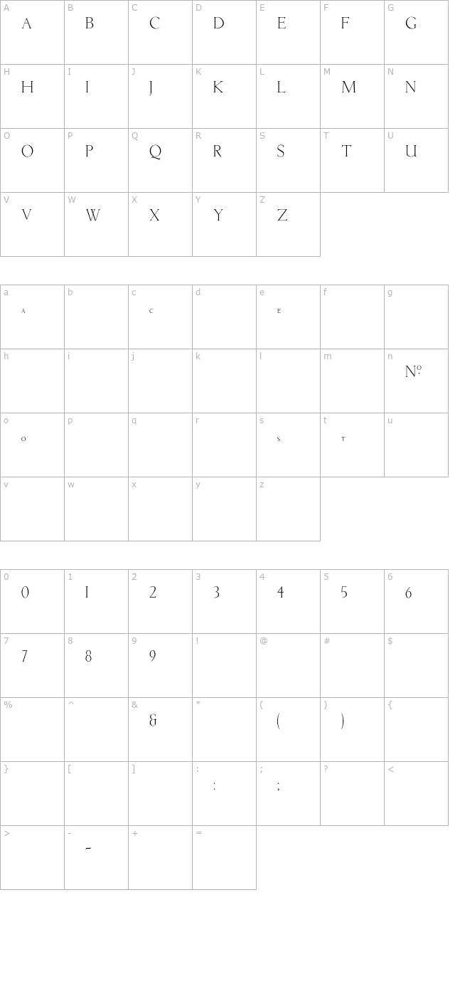 livia character map