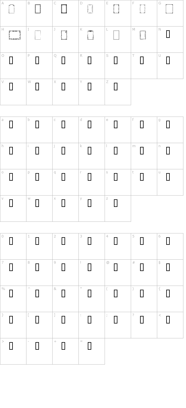 lm-frames character map