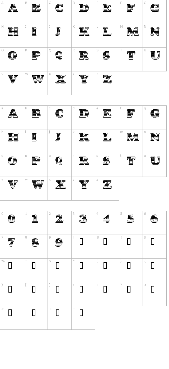 lms-star-spangled character map