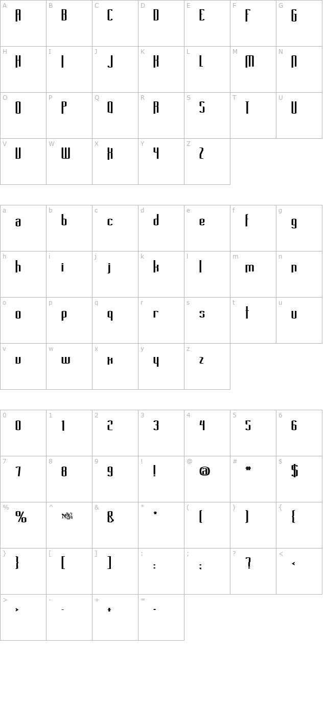 long-cool-grandma character map