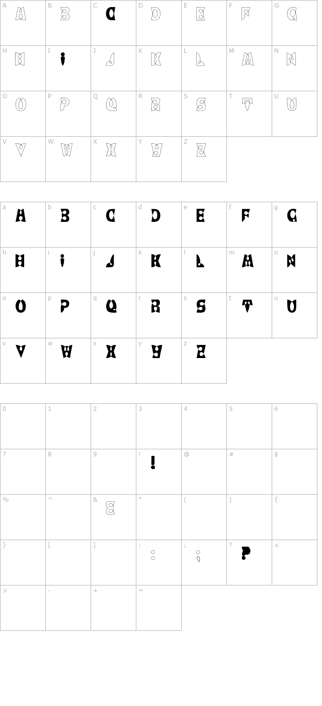 loopdeloop character map