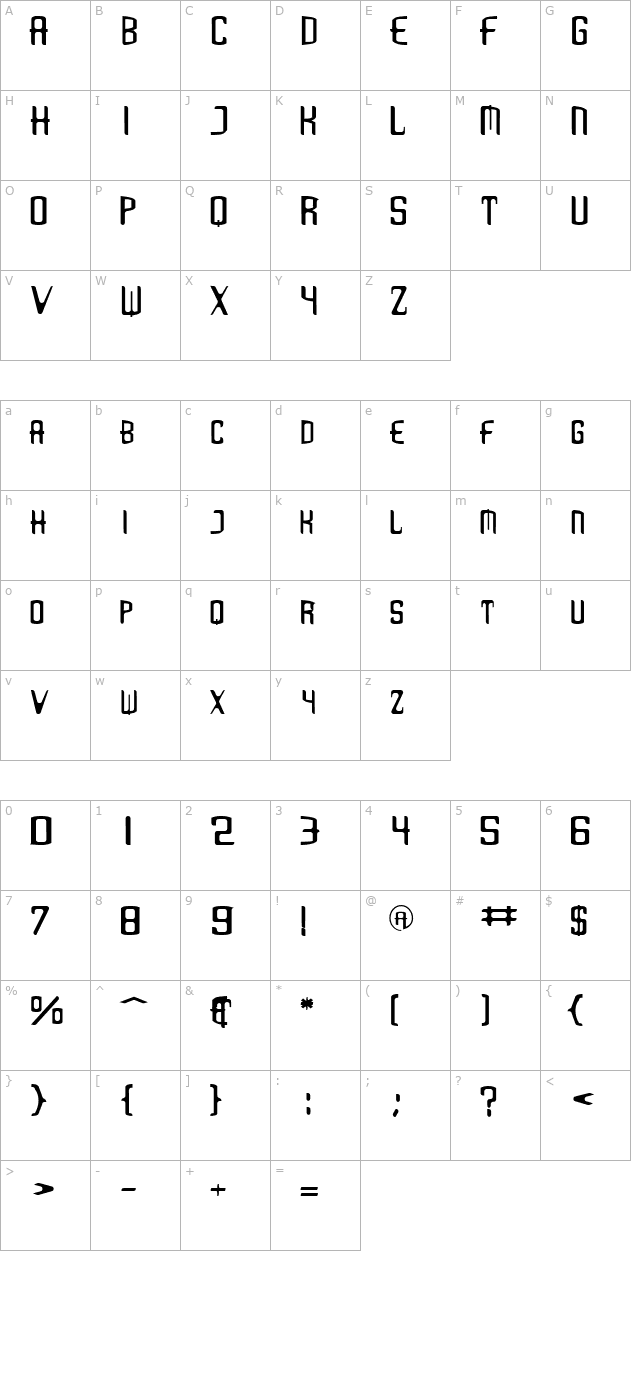 love-bytes character map