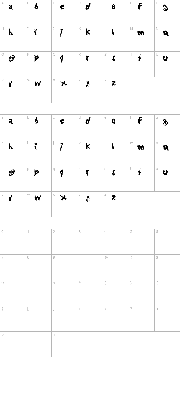 Loving Babes character map