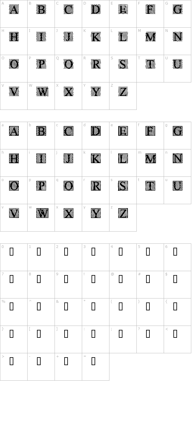 LowEngravedCapsDark character map