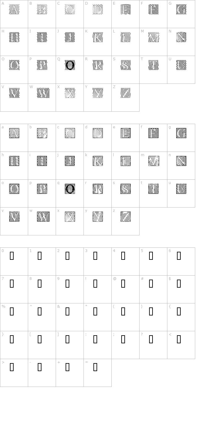 lowengravedcapshollow character map