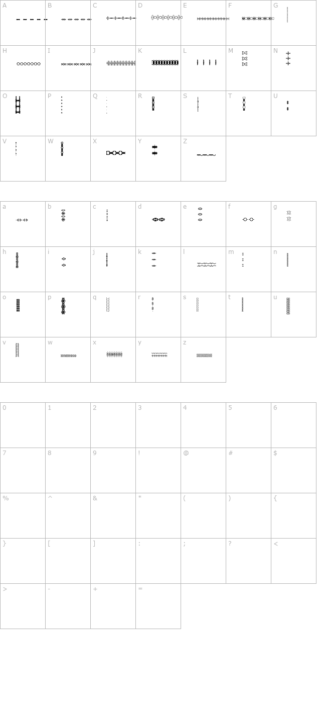 lslines5 character map