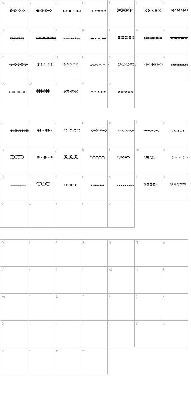 LSMoreDividers4 character map