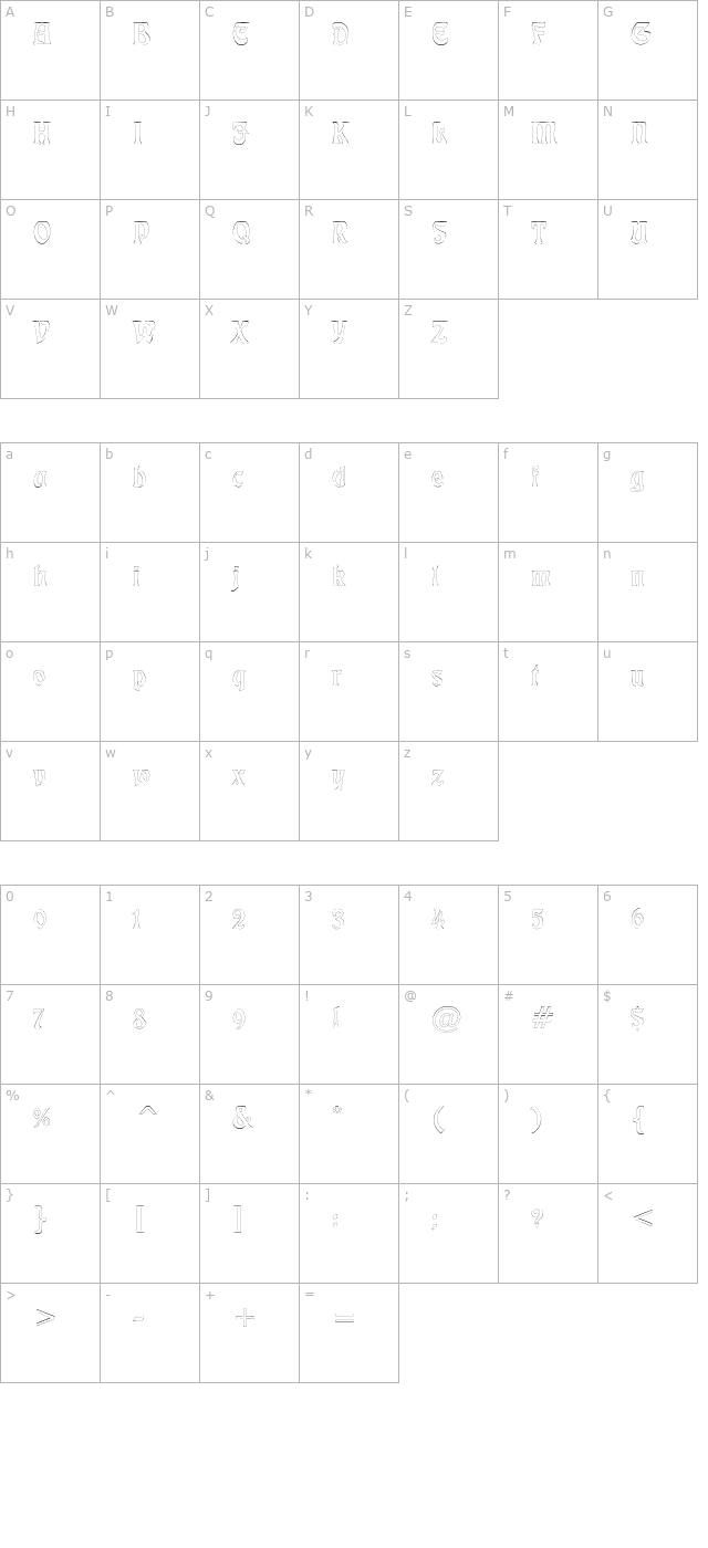 LushlifeOutline character map