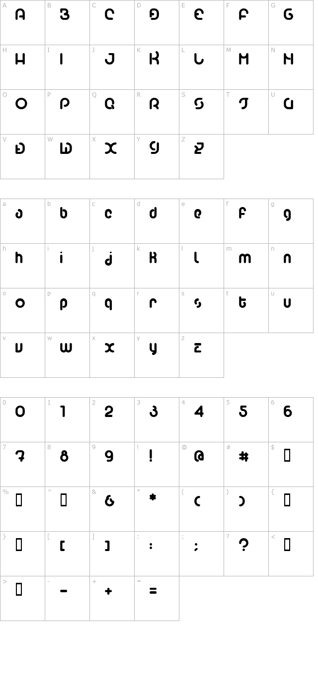 lvdc-poo3 character map