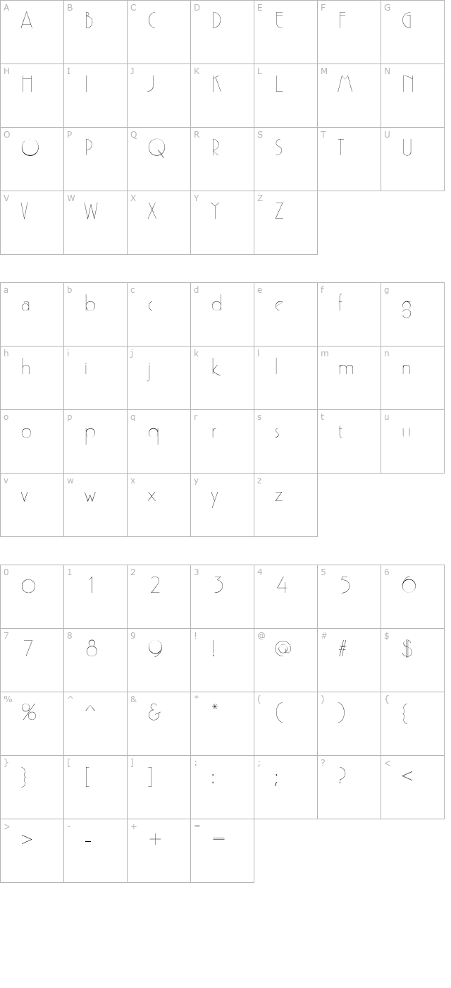 LydiaBecker character map