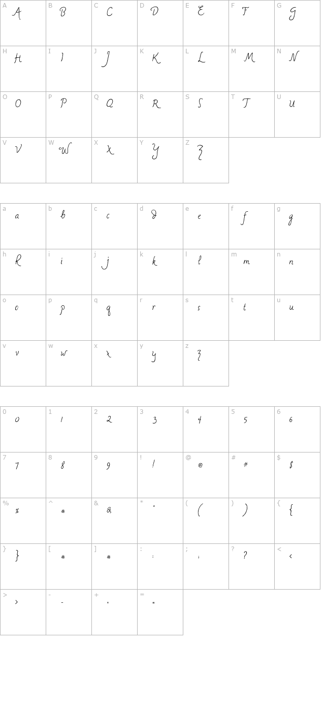 ma-simple-pleasure character map