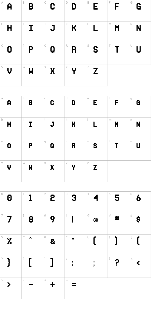 makisupa character map