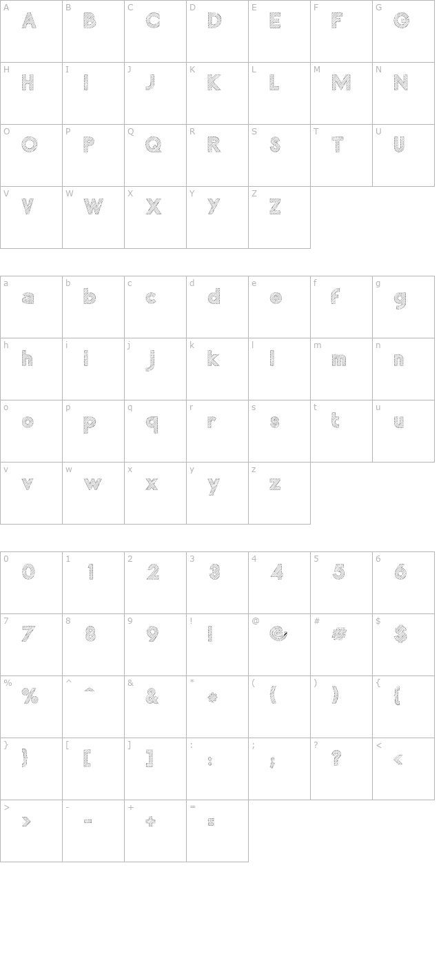 Malabars 2 character map