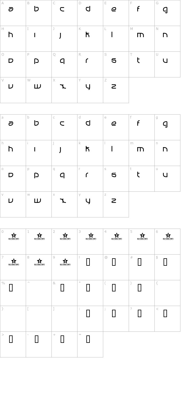 manabu character map