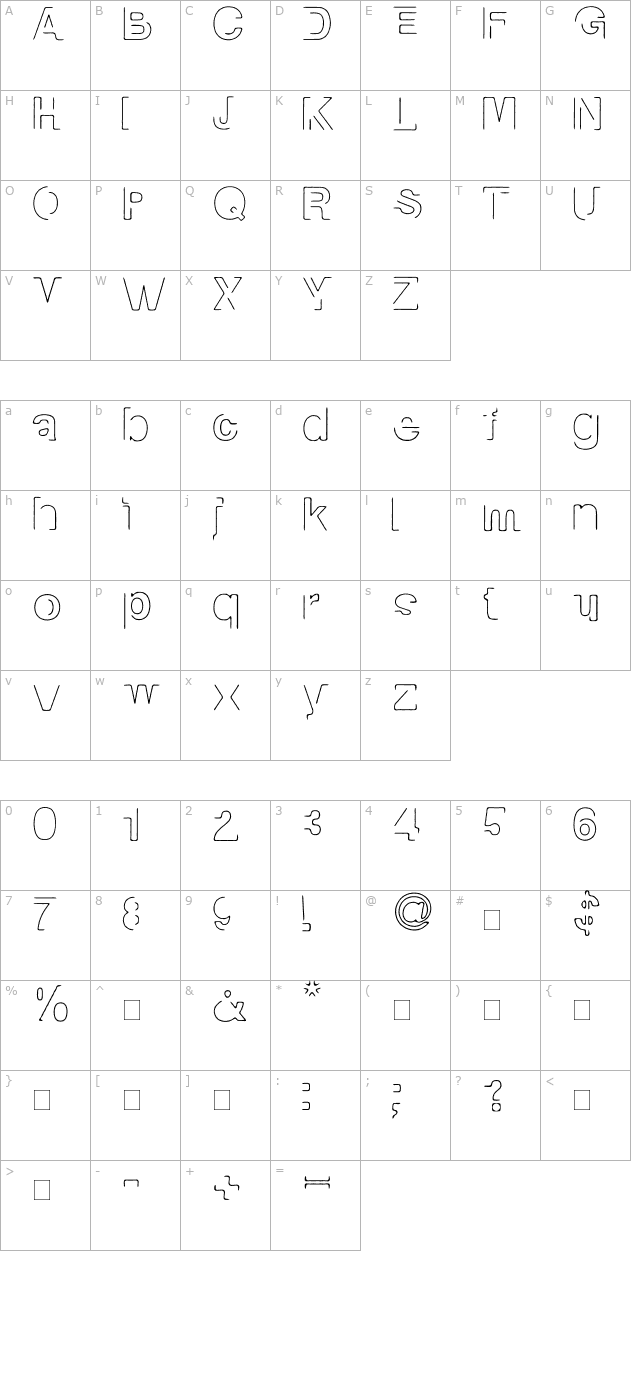 manko character map