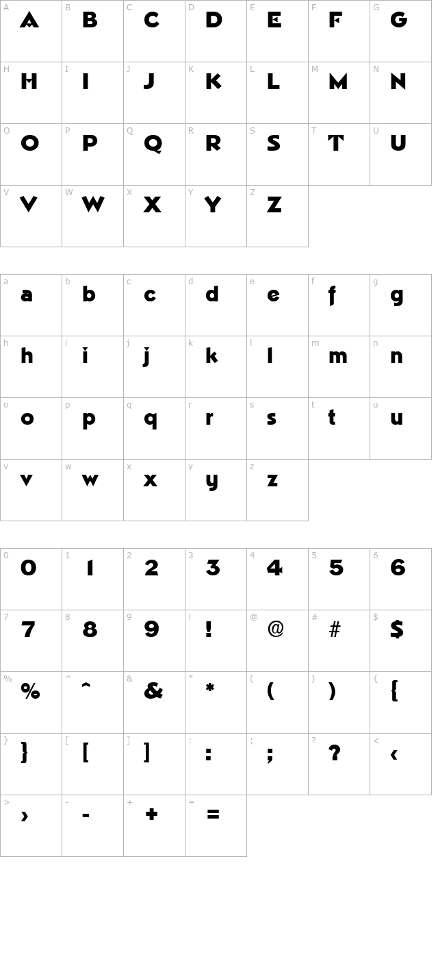 MarioBecker-Heavy character map