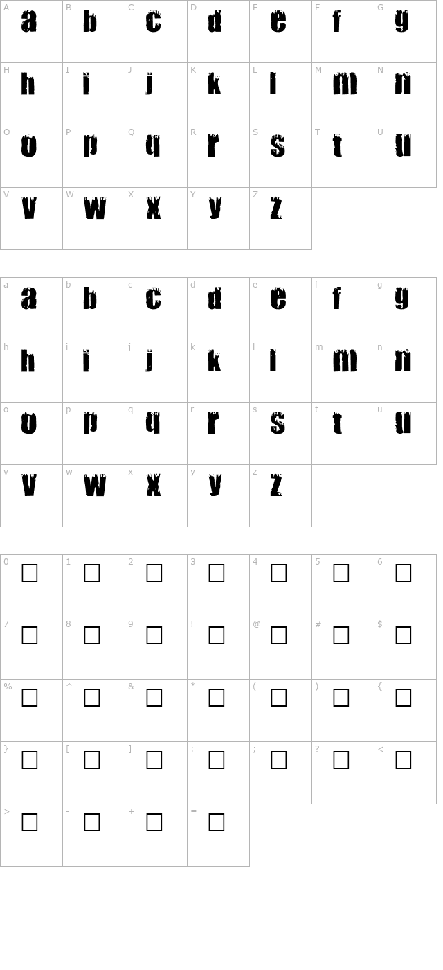 mark character map