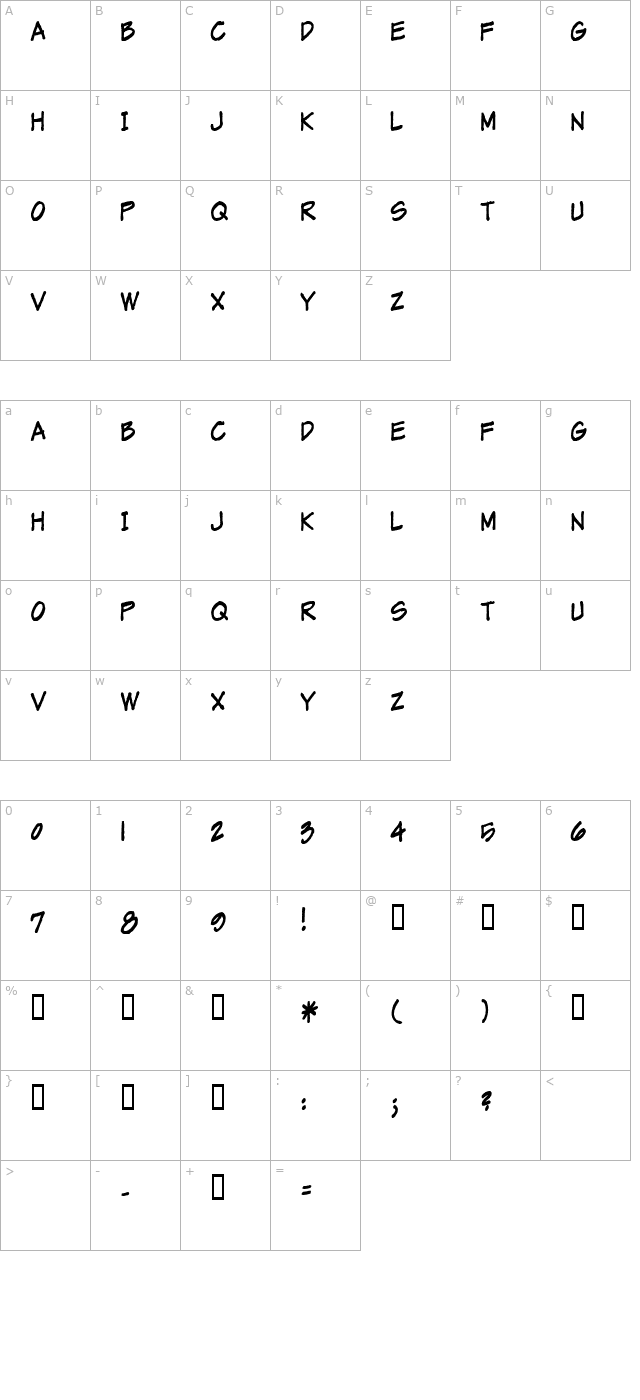 markerman character map