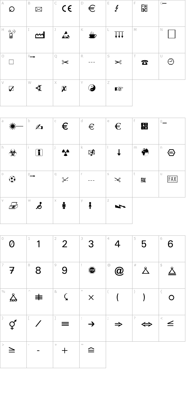 MarVoSym character map