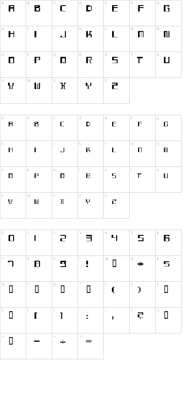 mayday character map