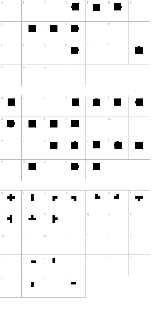 Maze Maker Solid Level 2F character map