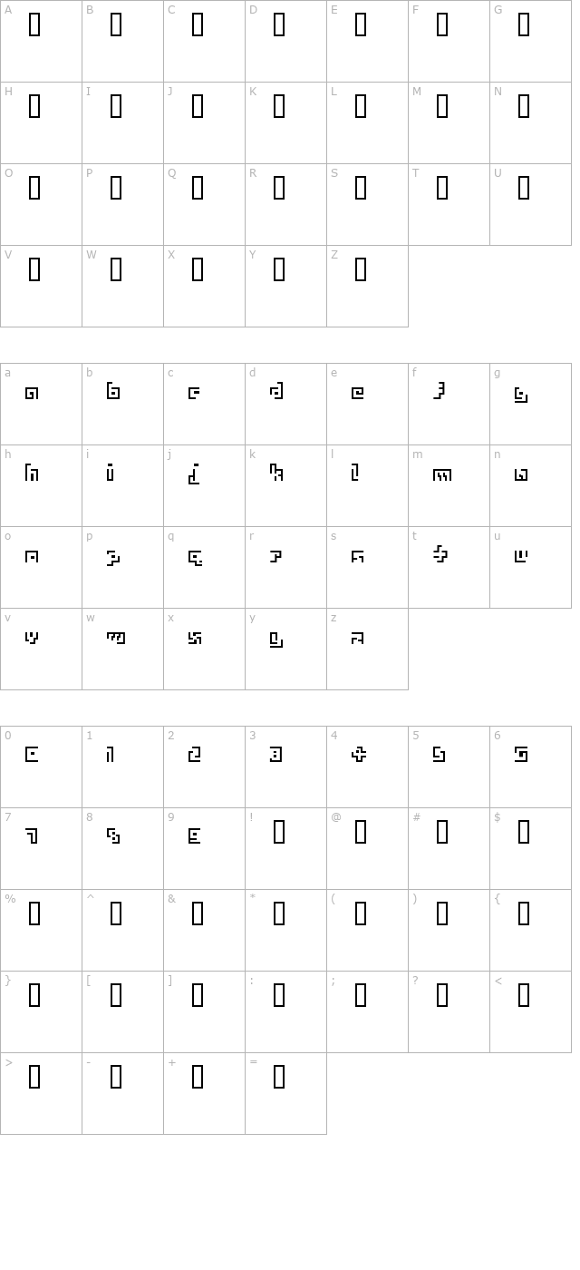 maze91 character map