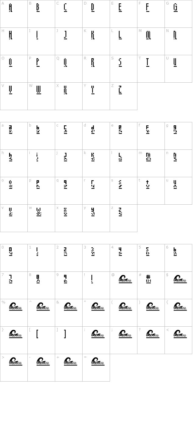 megapixel character map