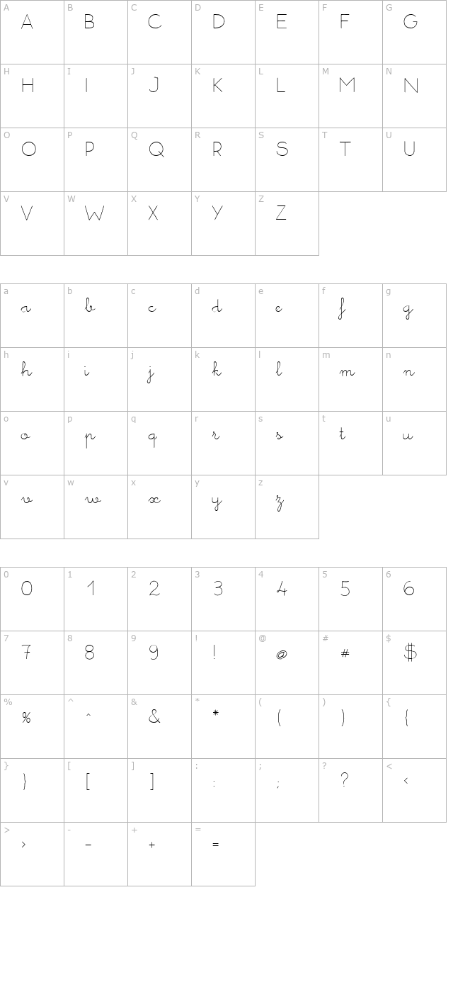 memimasaltregular character map