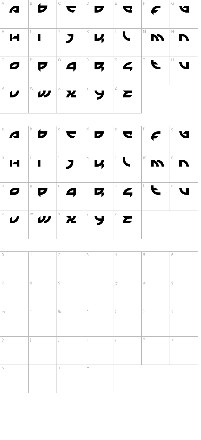 Mercenary character map